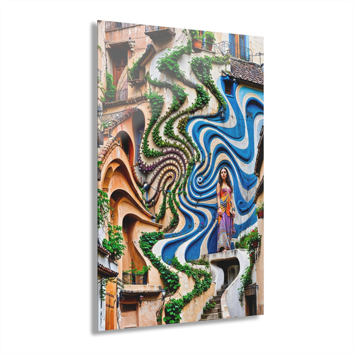 Urban Whimsical Vortex - Acrylic Prints (French Cleat Hanging) - Home Decor - g(0D·IO) - 24" x 36" (Vertical) - 0.25'' -