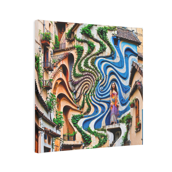 Urban Whimsical Vortex - Canvas Photo Tile - Canvas - g(0D·IO) - 8" x 8" (Square) - 0.5" -