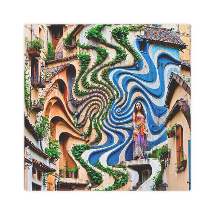 Urban Whimsical Vortex - Canvas Photo Tile - Canvas - g(0D·IO) - 8" x 8" (Square) - 0.5" -