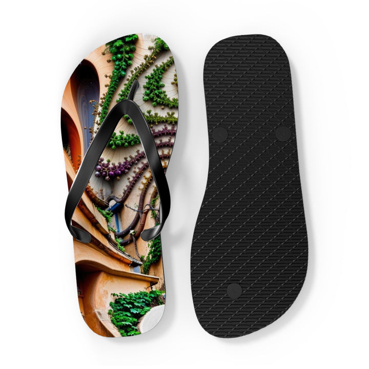 Urban Whimsical Vortex - Flip Flops - Shoes - g(0D·IO) - XL - Black sole -