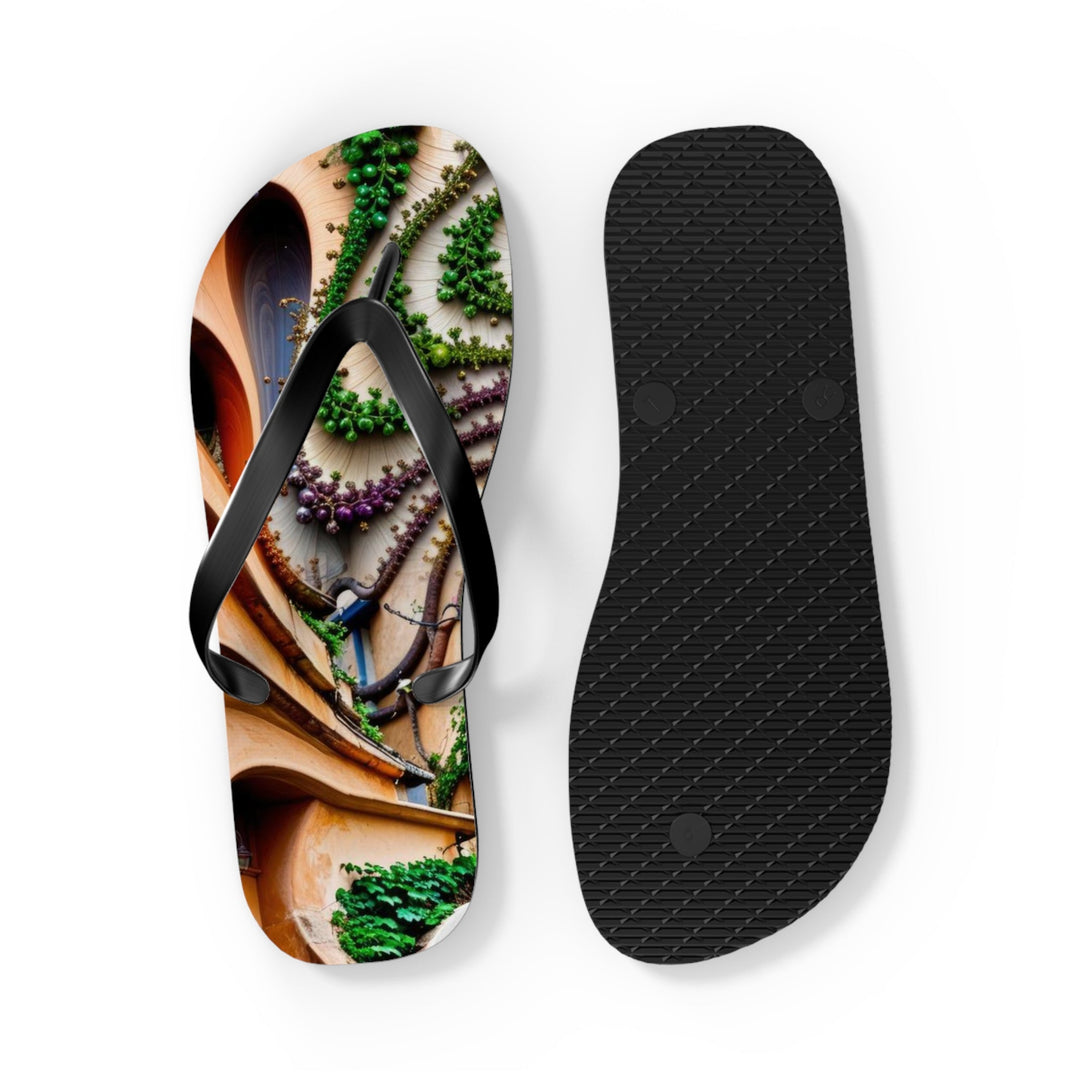 Urban Whimsical Vortex - Flip Flops - Shoes - g(0D·IO) - XL - Black sole -