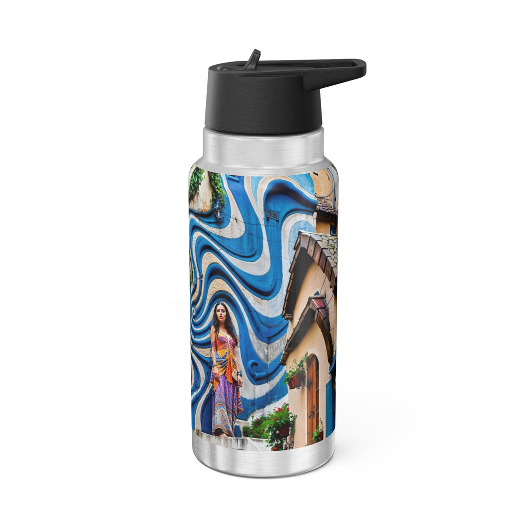 Urban Whimsical Vortex - Gator Tumbler 32oz - Mug - g(0D·IO) - Silver - 32oz -