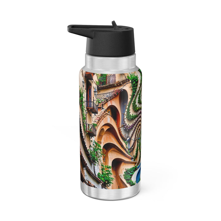 Urban Whimsical Vortex - Gator Tumbler 32oz - Mug - g(0D·IO) - Silver - 32oz -