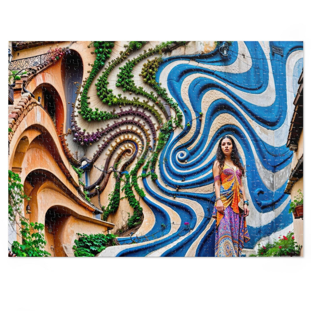 Urban Whimsical Vortex - Jigsaw Puzzle (100, 252, 500, 1000 pieces) - Puzzle - g(0D·IO) - 20.5" × 15" (500 pcs) - -