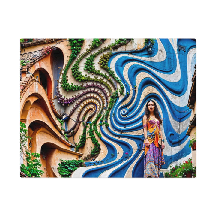 Urban Whimsical Vortex - Jigsaw Puzzle (100, 252, 500, 1000 pieces) - Puzzle - g(0D·IO) - 9.6" × 8" (110 pcs) - -