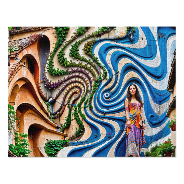 Urban Whimsical Vortex - Jigsaw Puzzle (100, 252, 500, 1000 pieces) - Puzzle - g(0D·IO) - 14" × 11" (252 pcs) - -