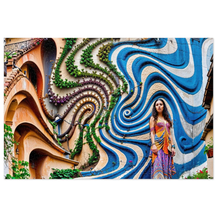 Urban Whimsical Vortex - Jigsaw Puzzle (100, 252, 500, 1000 pieces) - Puzzle - g(0D·IO) - 29.25" × 19.75" (1000 pcs) - -