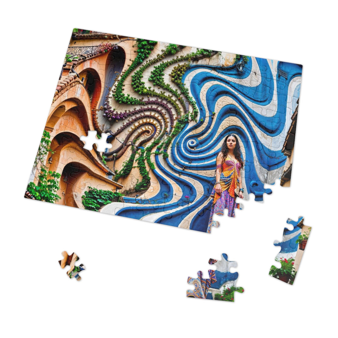 Urban Whimsical Vortex - Jigsaw Puzzle (100, 252, 500, 1000 pieces) - Puzzle - g(0D·IO) - 29.25" × 19.75" (1000 pcs) - -