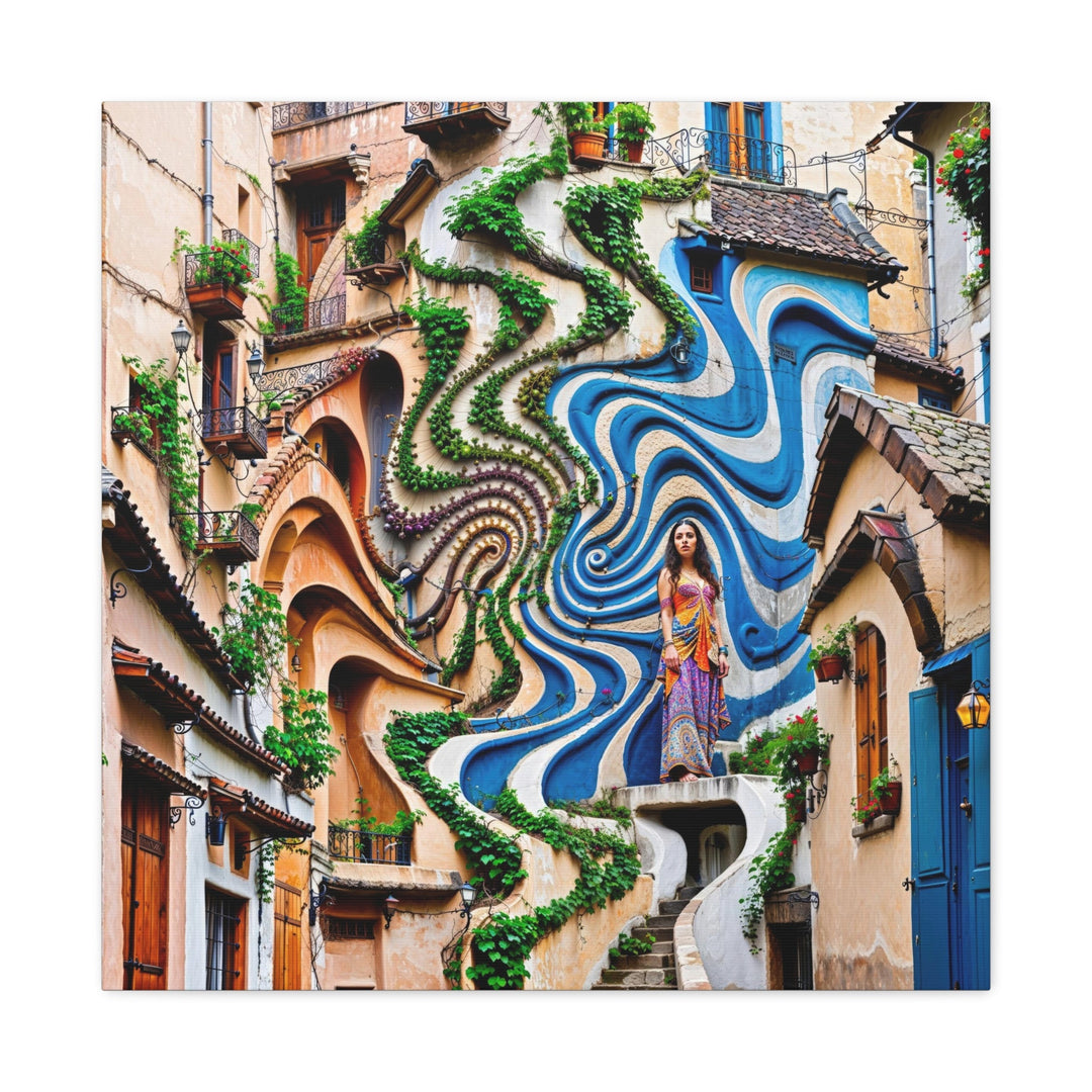 Urban Whimsical Vortex - Matte Canvas Print 1.25" - Canvas - g(0D·IO) - 24″ x 24″ - 1.25" -