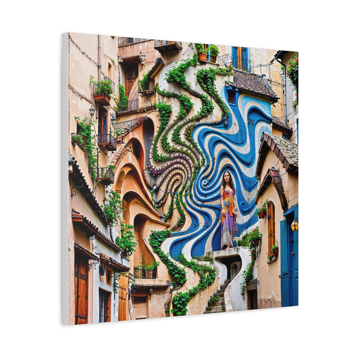 Urban Whimsical Vortex - Matte Canvas Print 1.25" - Canvas - g(0D·IO) - 36" x 36" - 1.25" -