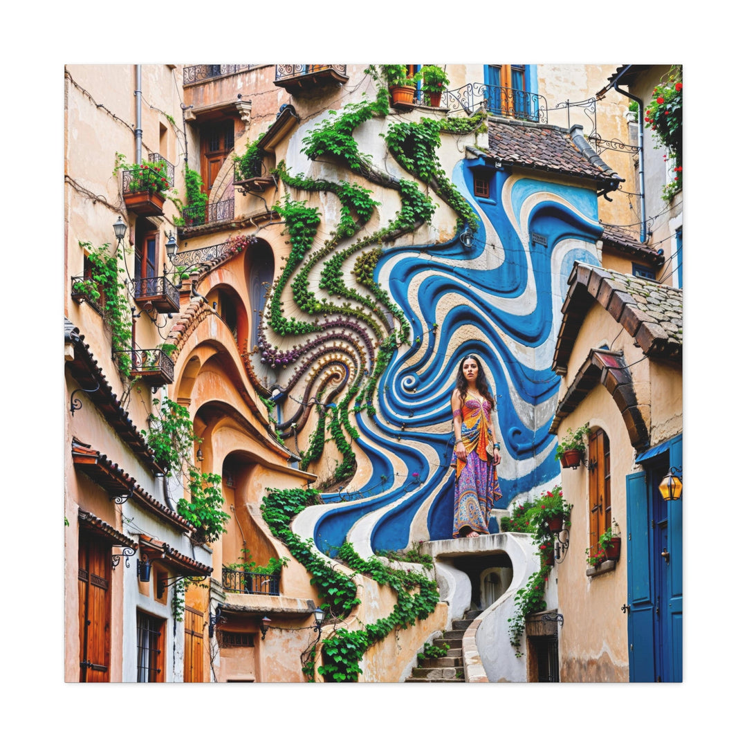 Urban Whimsical Vortex - Matte Canvas Print 1.25" - Canvas - g(0D·IO) - 36" x 36" - 1.25" -