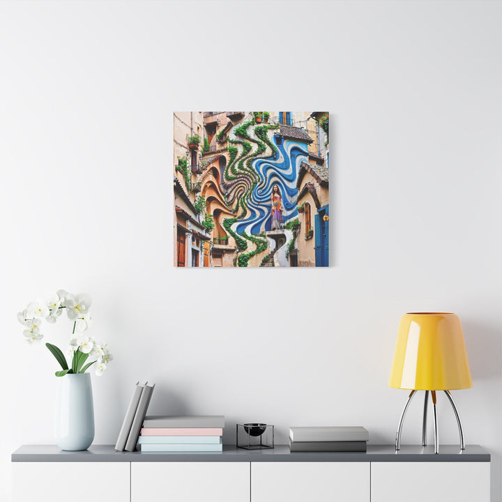 Urban Whimsical Vortex - Matte Canvas Print 1.25" - Canvas - g(0D·IO) - 36" x 36" - 1.25" -