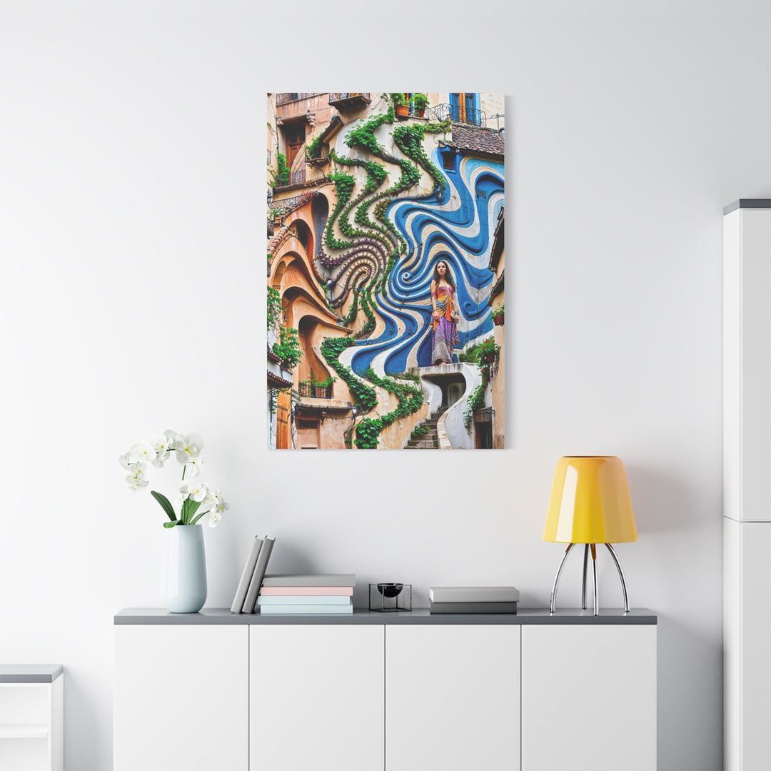 Urban Whimsical Vortex - Matte Canvas Print 1.25" - Canvas - g(0D·IO) - 36" x 36" - 1.25" -