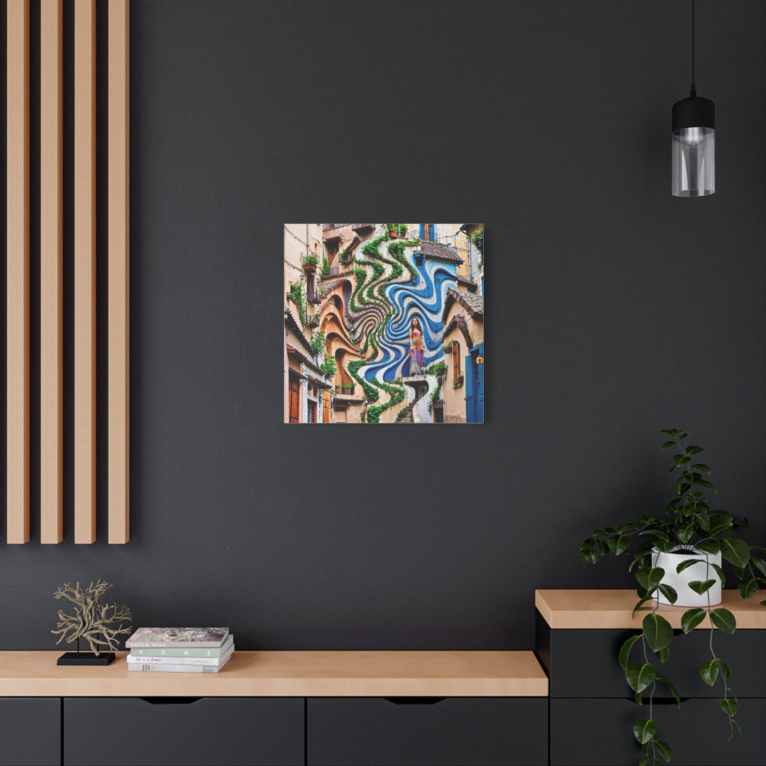 Urban Whimsical Vortex - Matte Canvas Print 1.25" - Canvas - g(0D·IO) - 36" x 36" - 1.25" -