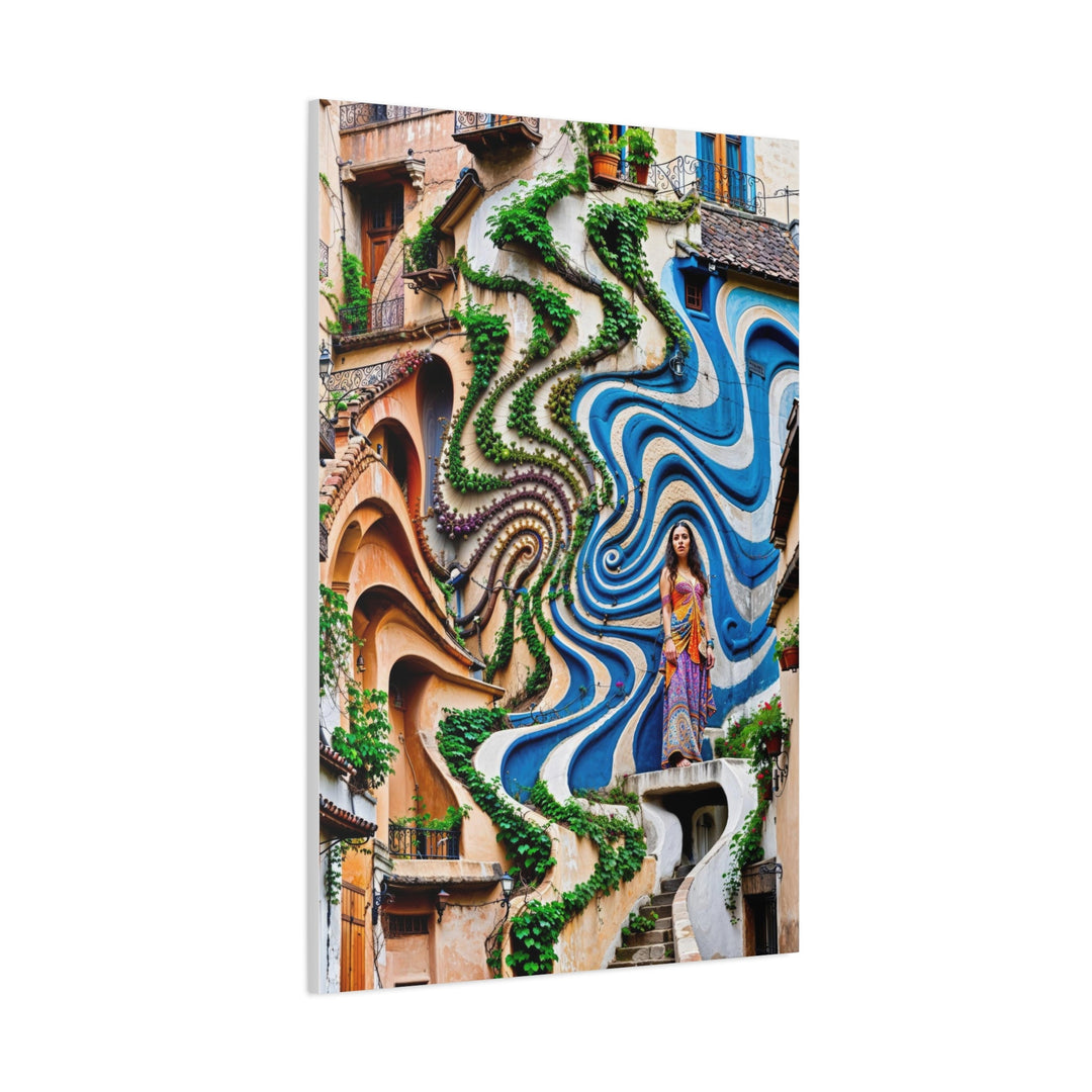 Urban Whimsical Vortex - Matte Canvas Print 1.25" - Canvas - g(0D·IO) - 36" x 36" - 1.25" -