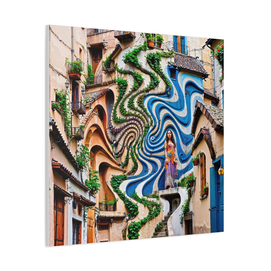 Urban Whimsical Vortex - Matte Canvas Print 1.25" - Canvas - g(0D·IO) - 36" x 36" - 1.25" -