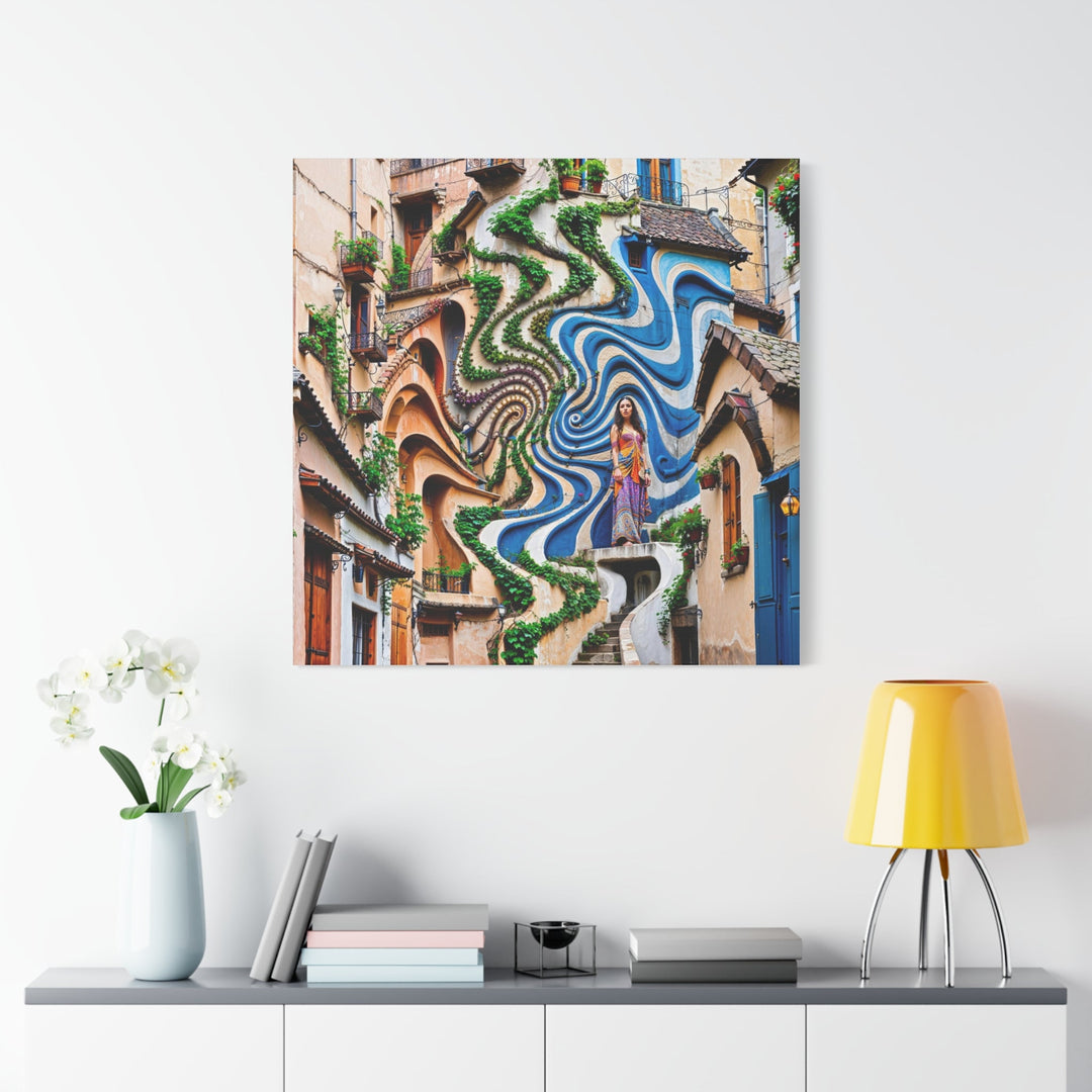 Urban Whimsical Vortex - Matte Canvas Print 1.25" - Canvas - g(0D·IO) - 36" x 36" - 1.25" -