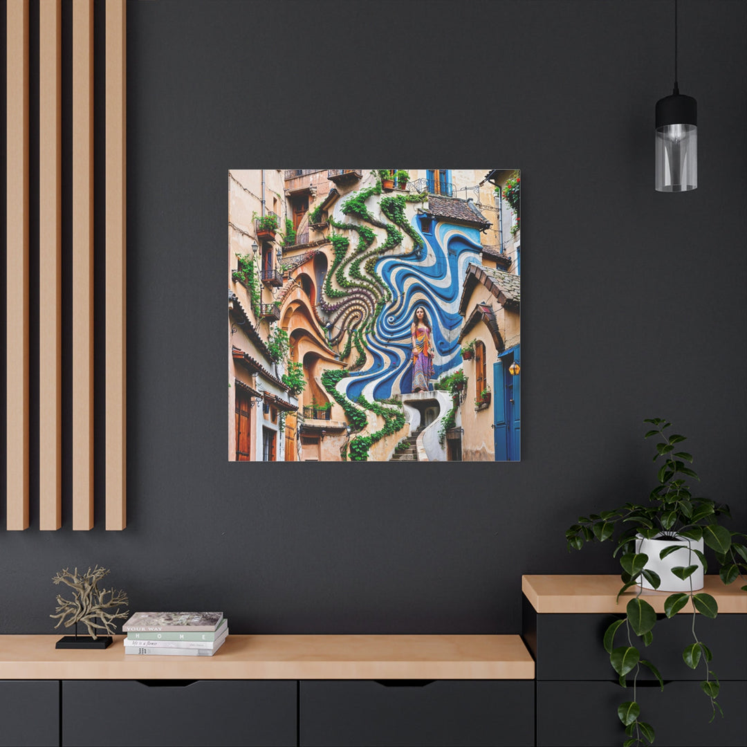 Urban Whimsical Vortex - Matte Canvas Print 1.25" - Canvas - g(0D·IO) - 36" x 36" - 1.25" -