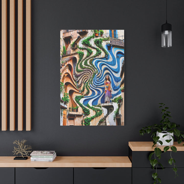 Urban Whimsical Vortex - Matte Canvas Print 1.25" - Canvas - g(0D·IO) - 36" x 36" - 1.25" -