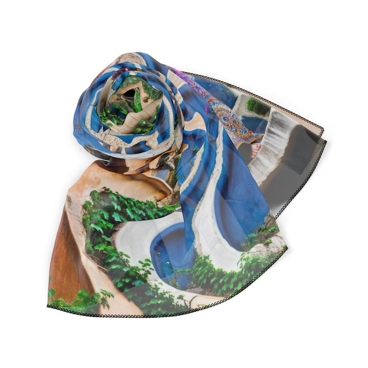 Urban Whimsical Vortex - Poly Scarf - Accessories - g(0D·IO) - Poly chiffon - 50" × 50" -