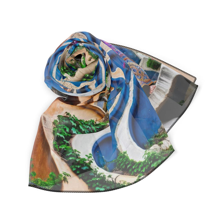 Urban Whimsical Vortex - Poly Scarf - Accessories - g(0D·IO) - Poly chiffon - 50" × 50" -