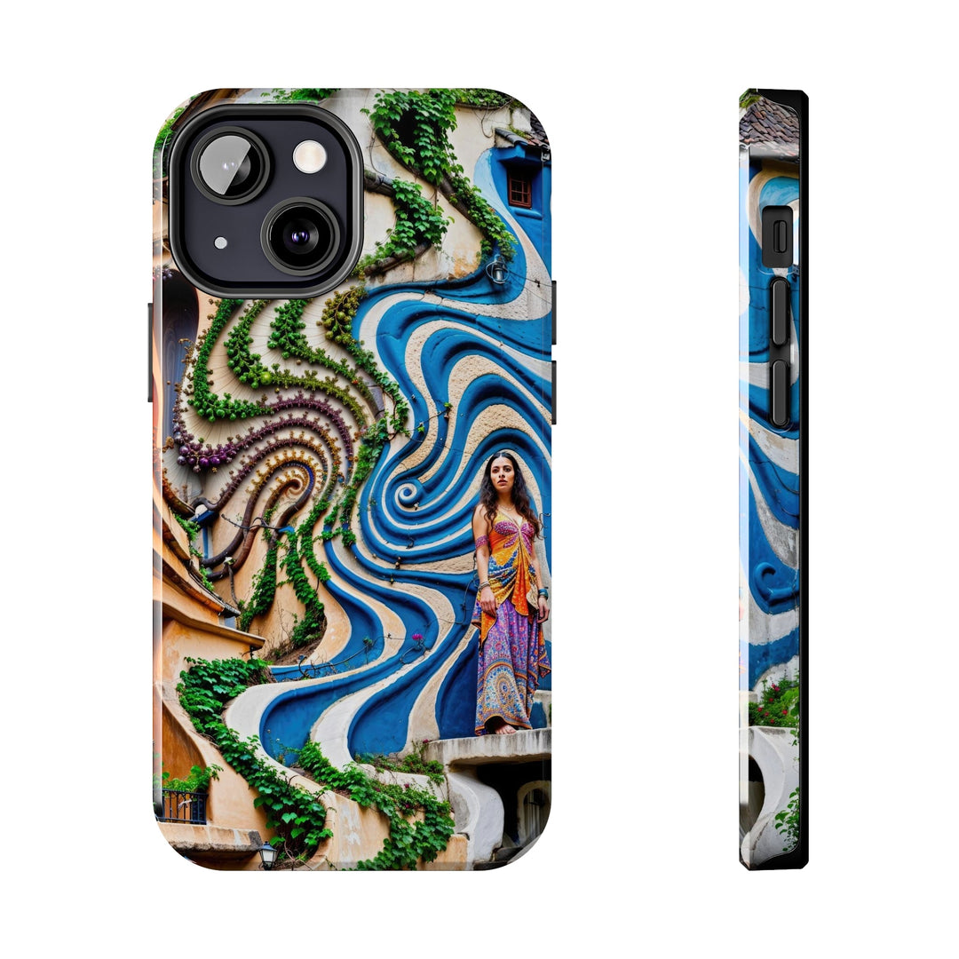 Urban Whimsical Vortex - Tough Phone Case - Phone Case - g(0D·IO) - iPhone 13 Mini - -