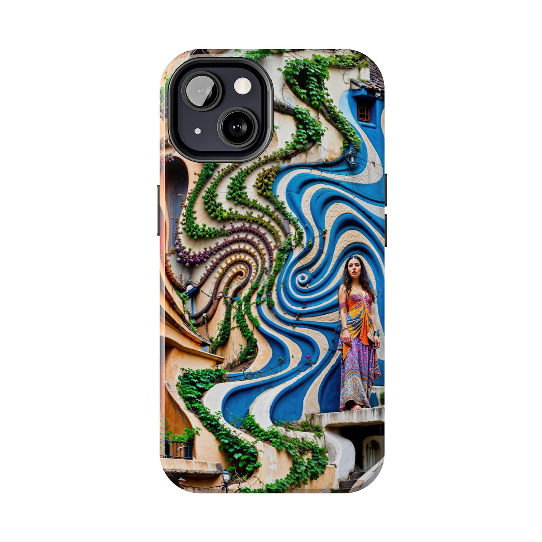 Urban Whimsical Vortex - Tough Phone Case - Phone Case - g(0D·IO) - iPhone 13 Mini - -