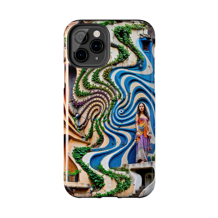 Urban Whimsical Vortex - Tough Phone Case - Phone Case - g(0D·IO) - iPhone 13 Mini - -