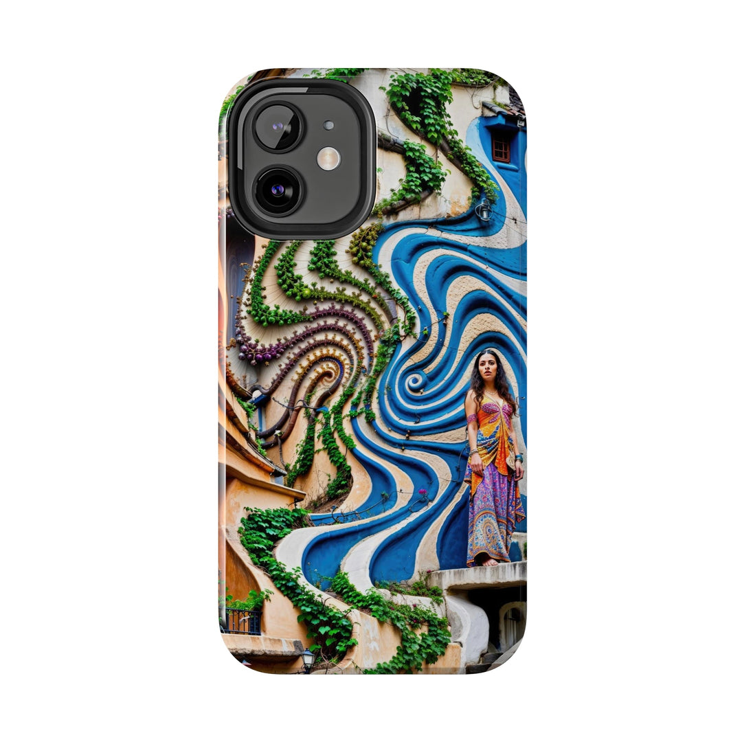 Urban Whimsical Vortex - Tough Phone Case - Phone Case - g(0D·IO) - iPhone 13 Mini - -