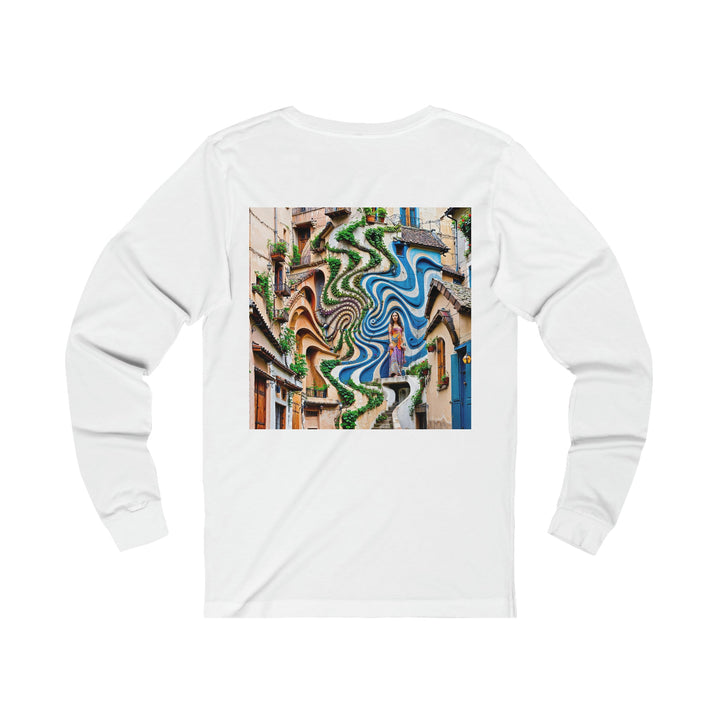 Urban Whimsical Vortex - Unisex Jersey Long Sleeve Tee - Long-sleeve - g(0D·IO) - S - Heather Forest -