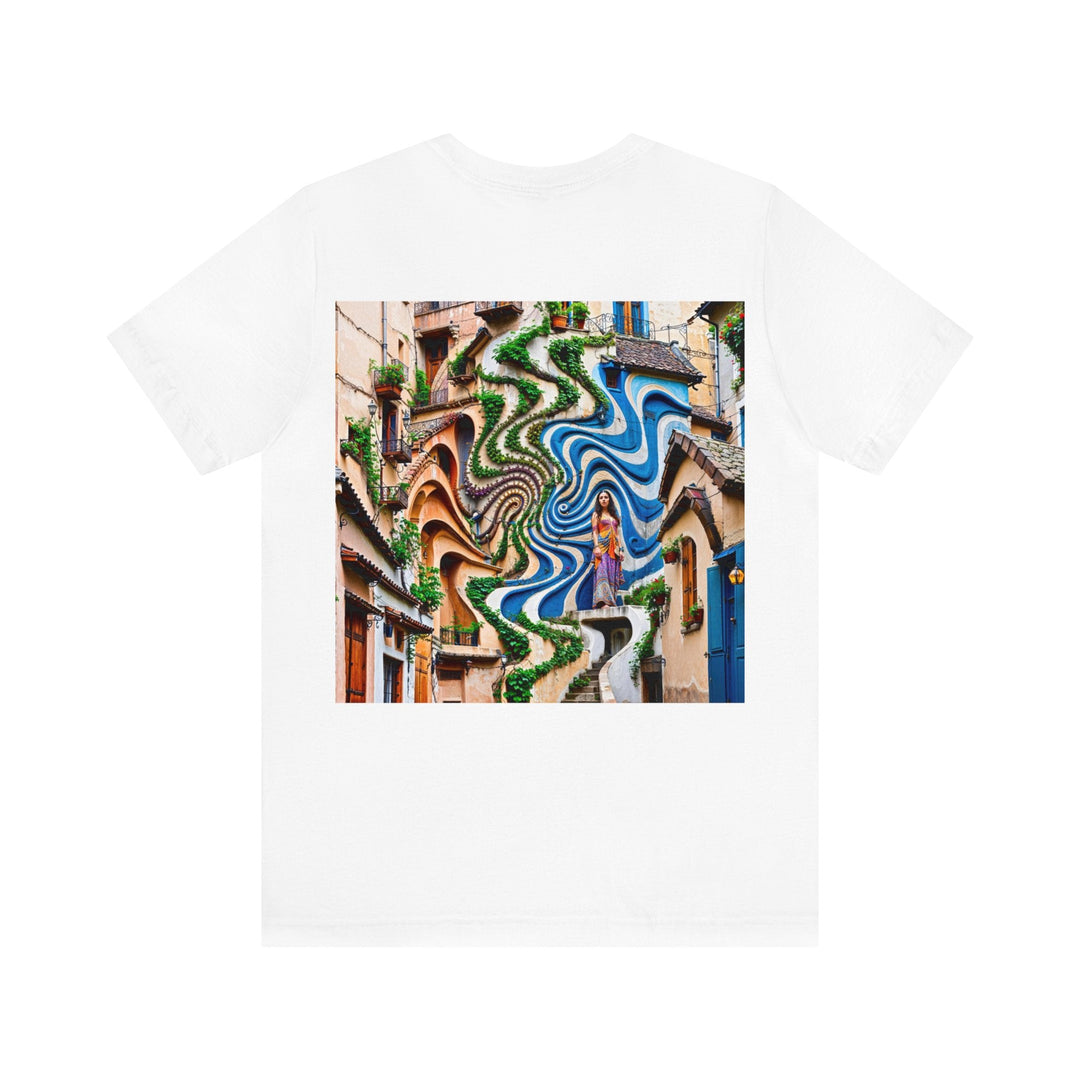 Urban Whimsical Vortex - Unisex Jersey Short Sleeve Tee - T-Shirt - g(0D·IO) - Black - S -