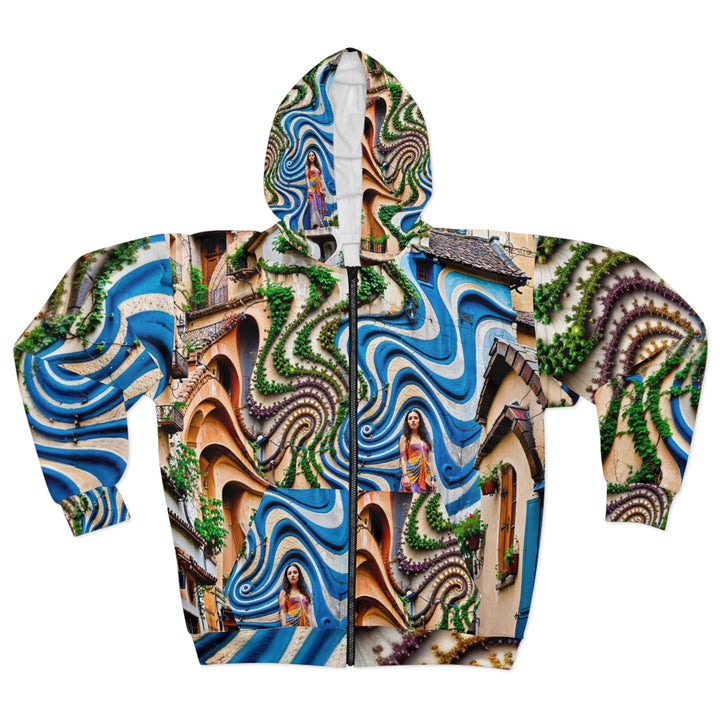 Urban Whimsical Vortex - Unisex Zip Hoodie - All Over Prints - g(0D·IO) - XS - -