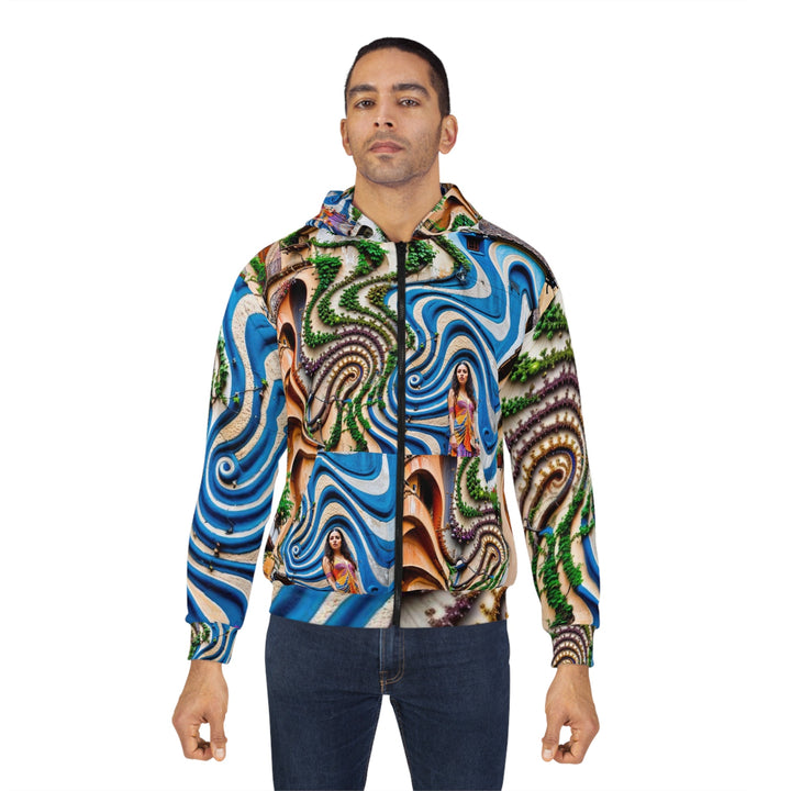 Urban Whimsical Vortex - Unisex Zip Hoodie - All Over Prints - g(0D·IO) - XS - -