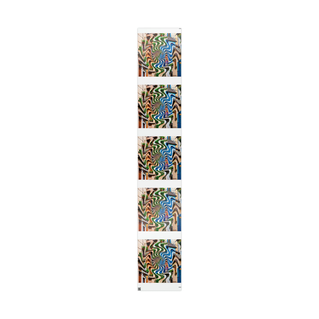 Urban Whimsical Vortex - Wrapping Paper - Home Decor - g(0D·IO) - 30" x 180" - Glossy -