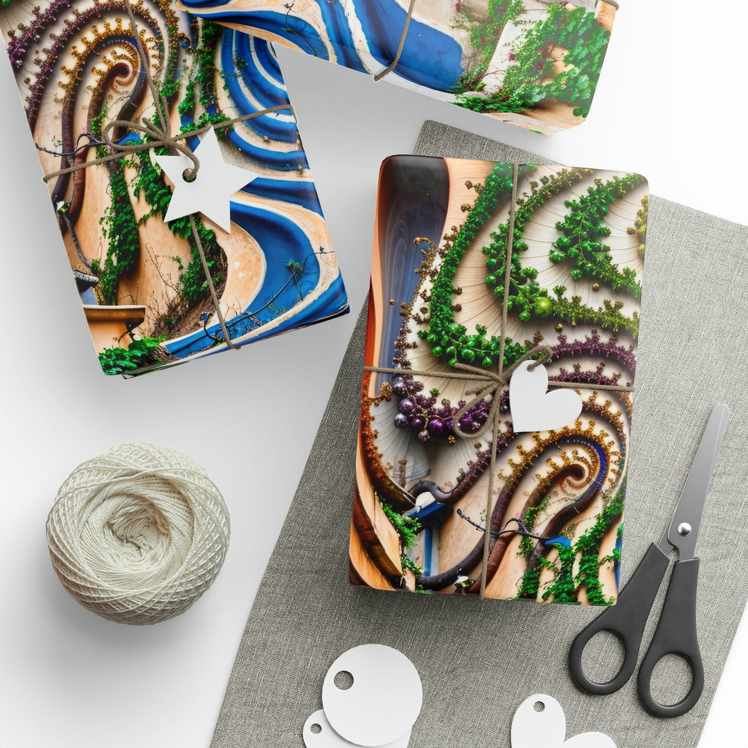 Urban Whimsical Vortex - Wrapping Paper - Home Decor - g(0D·IO) - 30" x 180" - Matte -