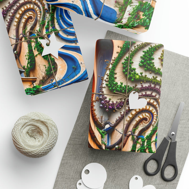 Urban Whimsical Vortex - Wrapping Paper - Home Decor - g(0D·IO) - 30" x 180" - Matte -