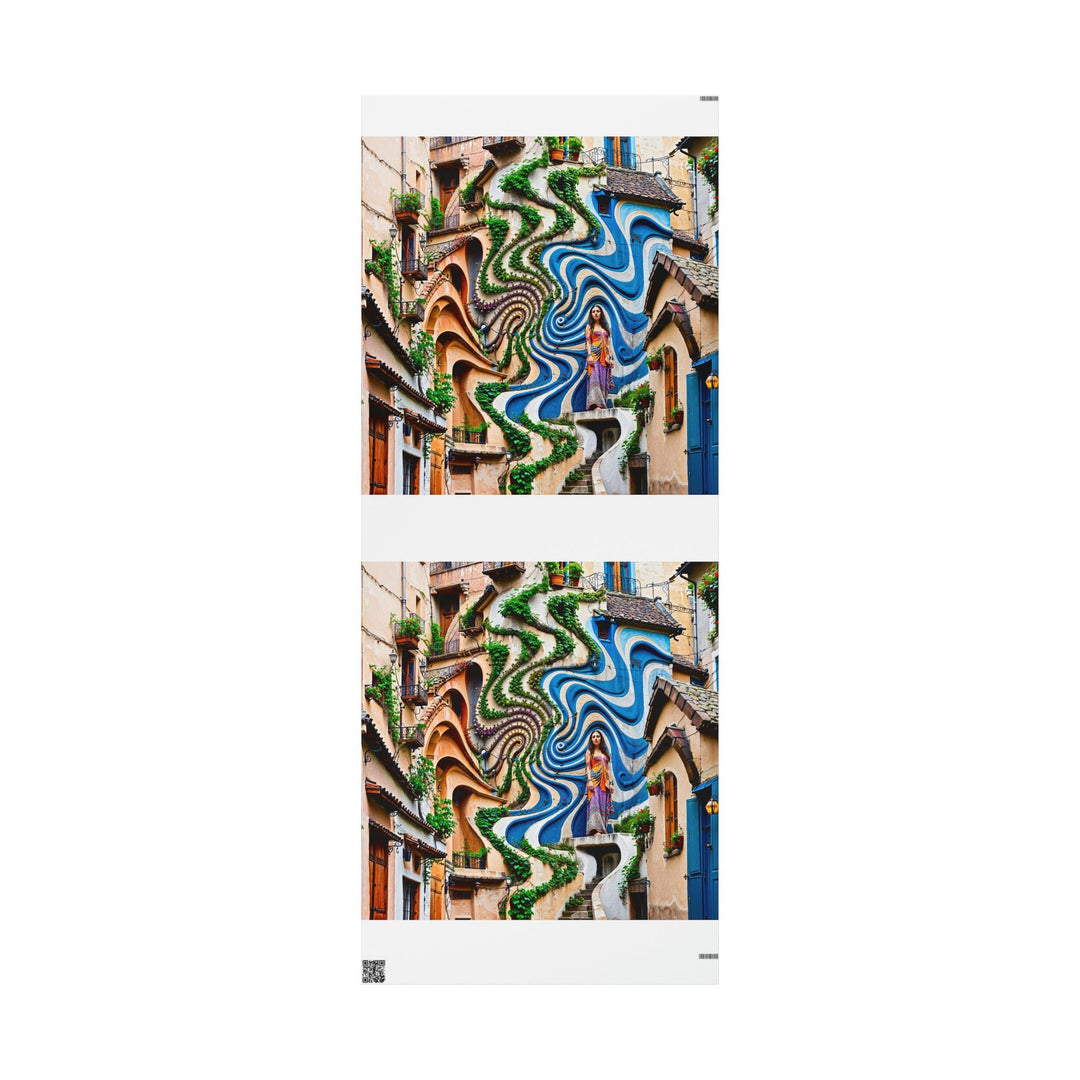 Urban Whimsical Vortex - Wrapping Paper - Home Decor - g(0D·IO) - 30'' x 72'' - Matte -