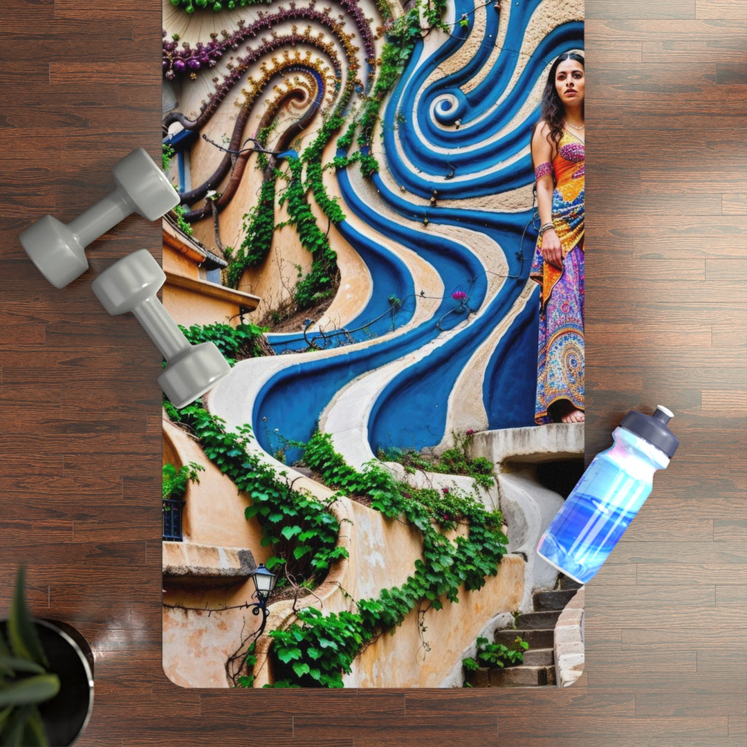 Urban Whimsical Vortex - Yoga Mat - Home Decor - g(0D·IO) - 24” x 68” - -