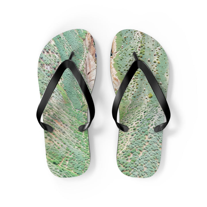 Verdant Cascade Serenity - Flip Flops - Shoes - g(0D·IO) - M - Black sole -