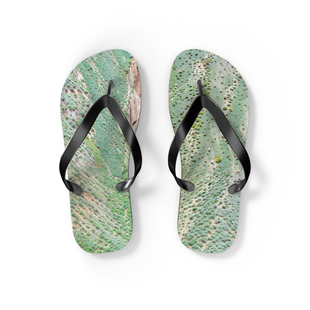 Verdant Cascade Serenity - Flip Flops - Shoes - g(0D·IO) - S - Black sole -