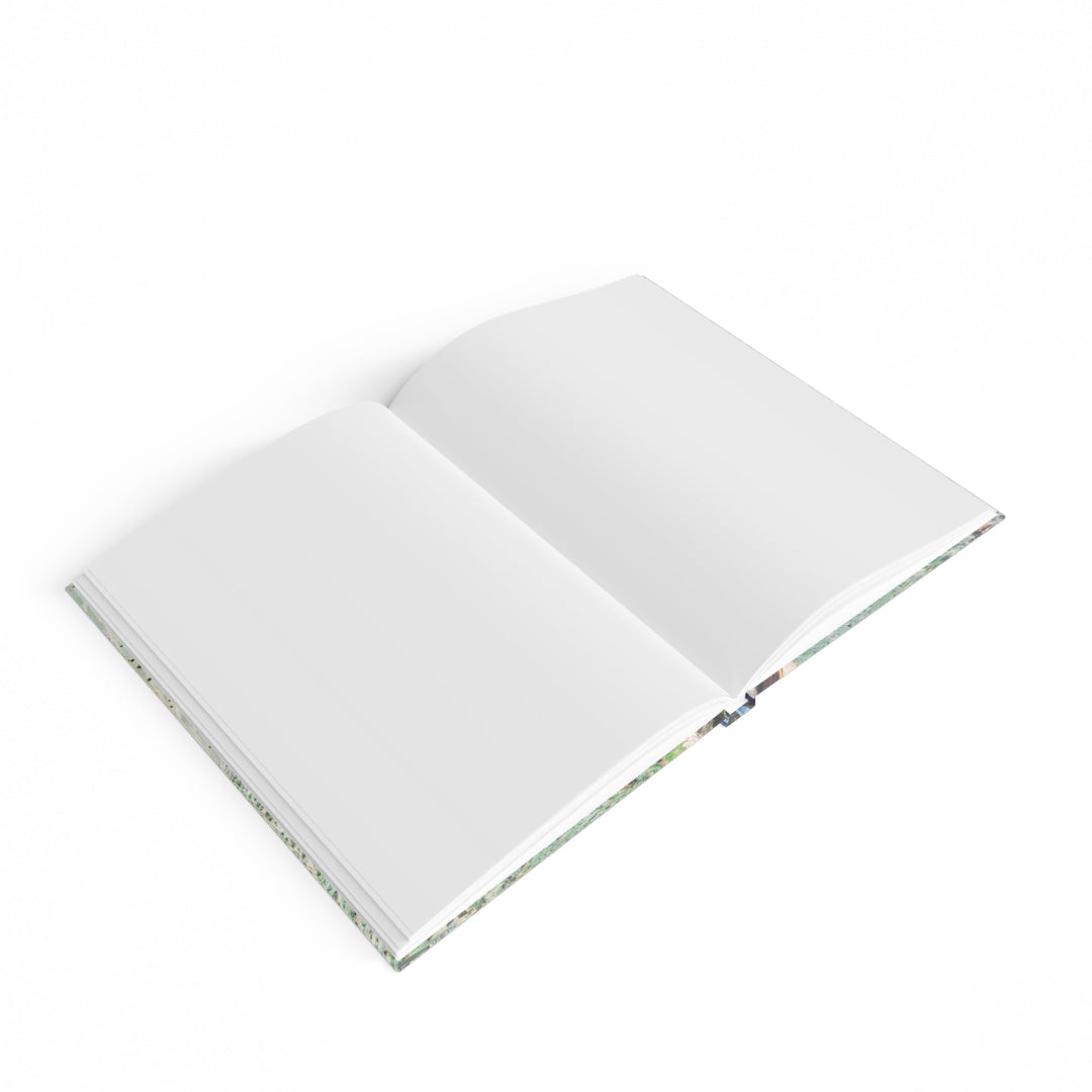 Verdant Cascade Serenity - Hard Backed Journal - Paper products - g(0D·IO) - Graph - A5 - White