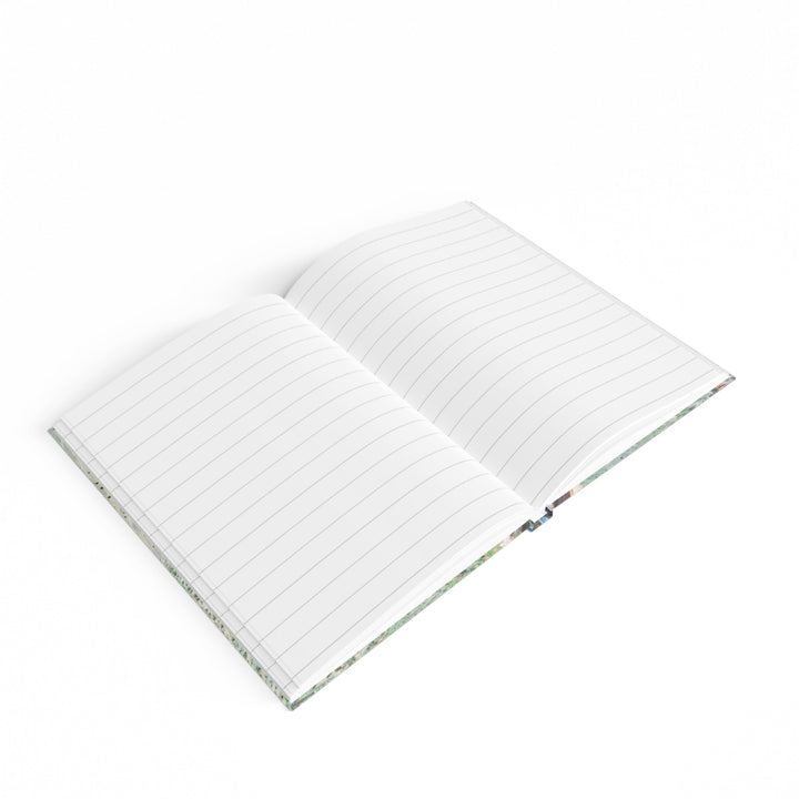 Verdant Cascade Serenity - Hard Backed Journal - Paper products - g(0D·IO) - Graph - A5 - White