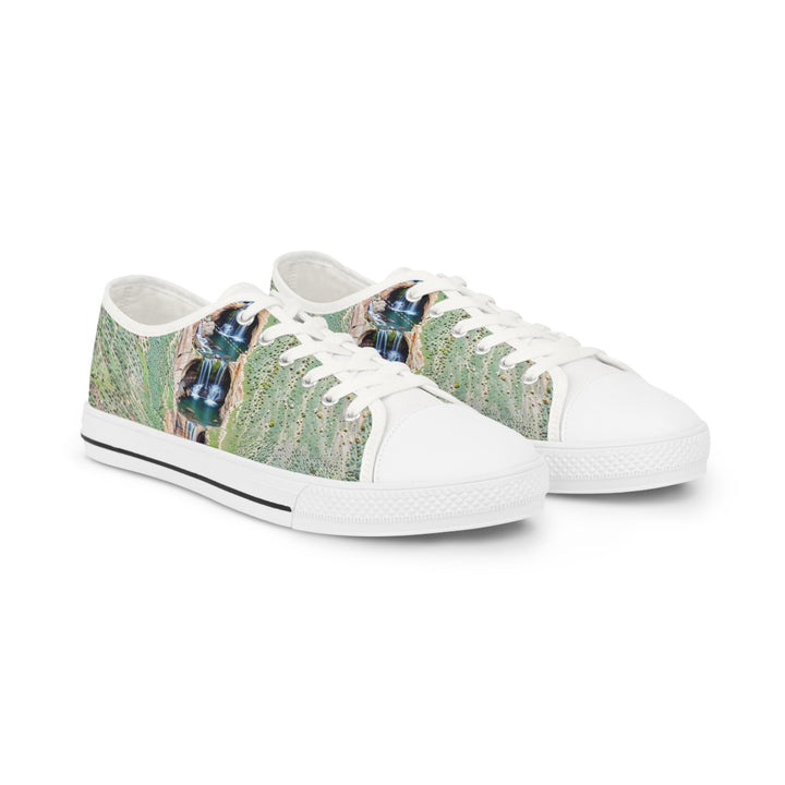 Verdant Cascade Serenity - Men's Lowtop Sneakers - Shoes - g(0D·IO) - US 5 - White sole -