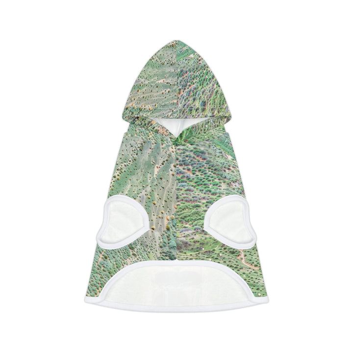 Verdant Cascade Serenity - Pet Hoodie - Pets - g(0D·IO) - XXS - White Rib -