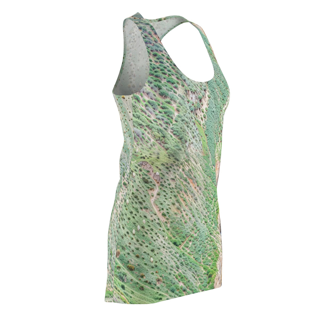 Verdant Cascade Serenity - Racerback Dress - All Over Prints - g(0D·IO) - XS - -