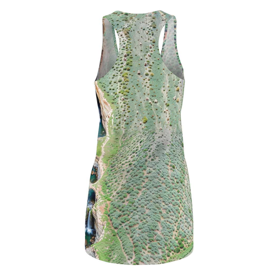 Verdant Cascade Serenity - Racerback Dress - All Over Prints - g(0D·IO) - XS - -