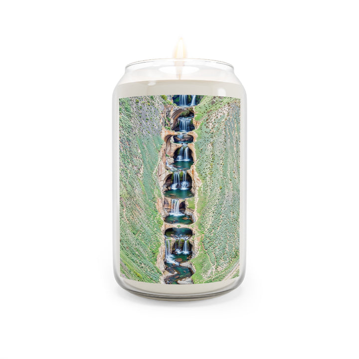 Verdant Cascade Serenity - Scented Candle - Home Decor - g(0D·IO) - Sea Breeze - 13.75oz -
