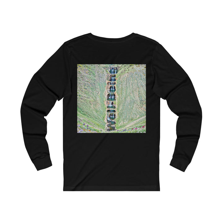 Verdant Cascade Serenity - Unisex Jersey Long Sleeve Tee - Long-sleeve - g(0D·IO) - S - Heather Forest -