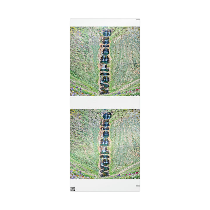 Verdant Cascade Serenity - Wrapping Paper - Home Decor - g(0D·IO) - 30'' x 72'' - Glossy -