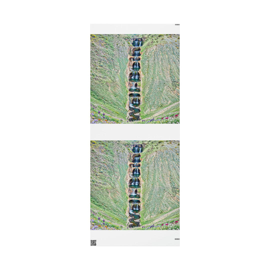 Verdant Cascade Serenity - Wrapping Paper - Home Decor - g(0D·IO) - 30'' x 72'' - Matte -